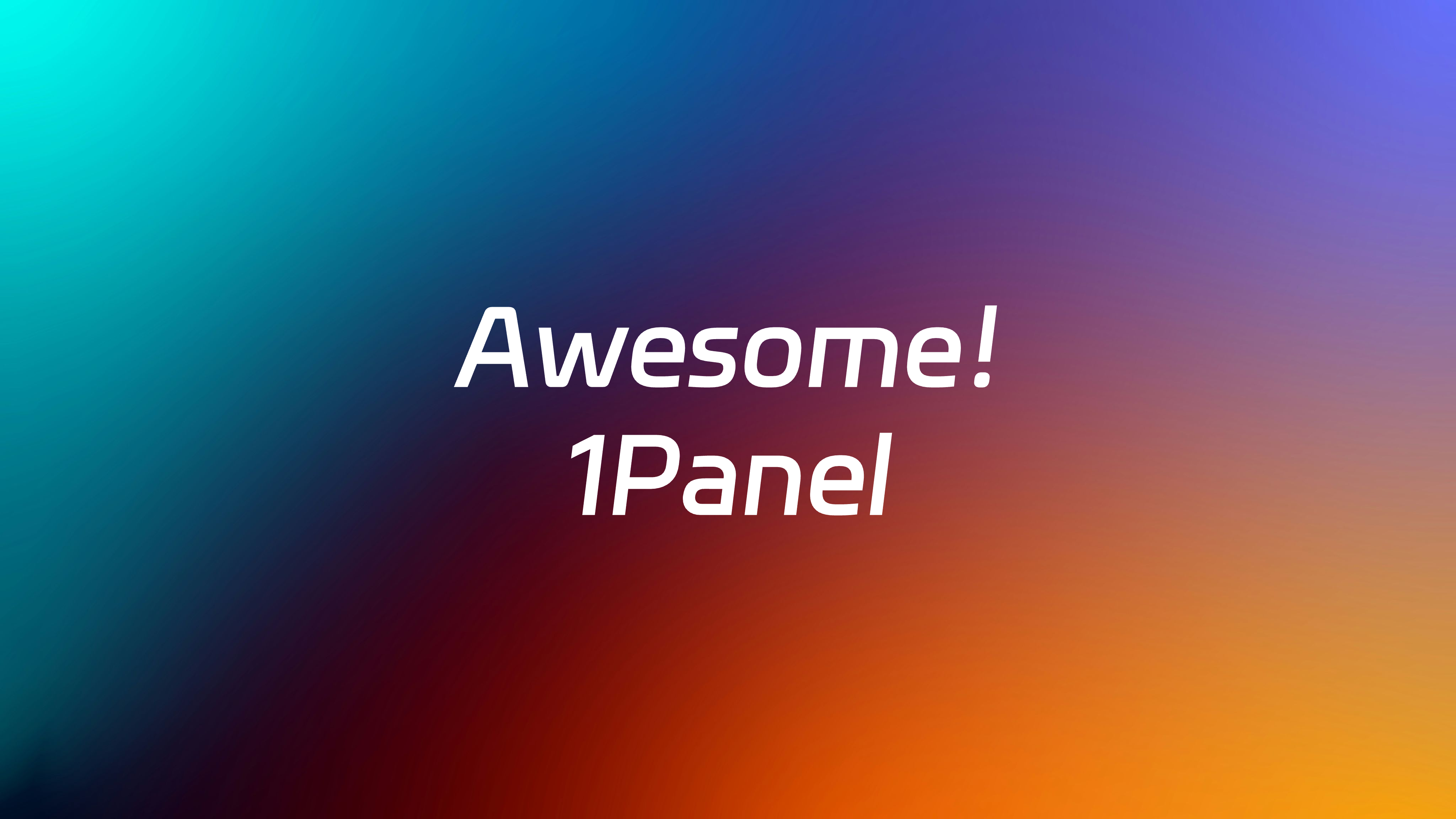 💡 1Panel 101